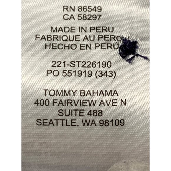 Tommy Bahama Floral Polo Shirt Large Short Sleeve Island - Picture 9 of 10